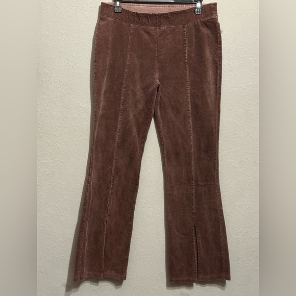 FP Movement by Free People Pants - FP Movement by Free People Brown corduroy Split Flare Jeans